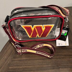 NFL Clear Crossbody Bag Washington Commanders